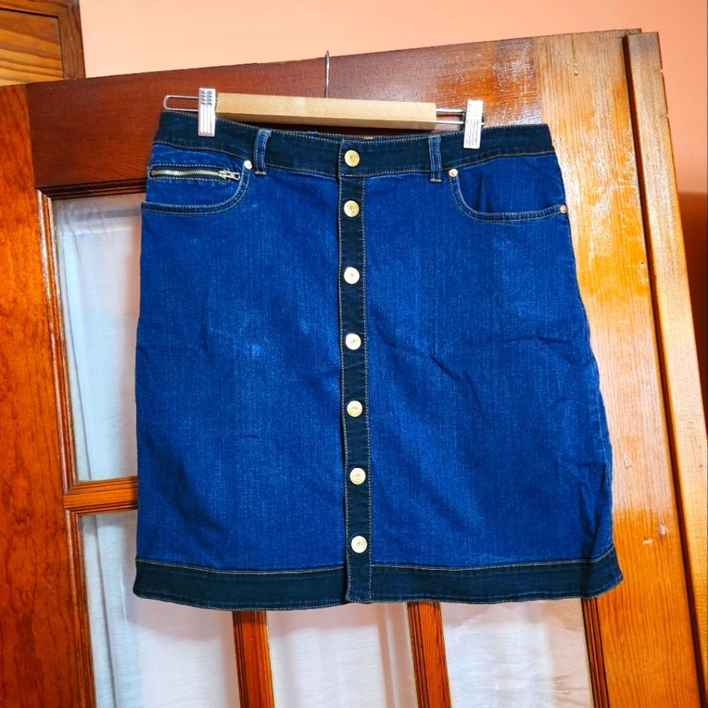 Inc. Intl. button front denim skirt - Size 10